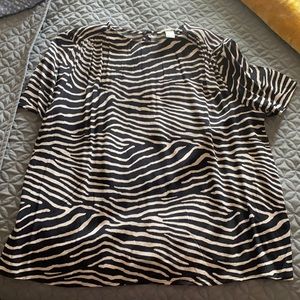 Zebra patterned shirt